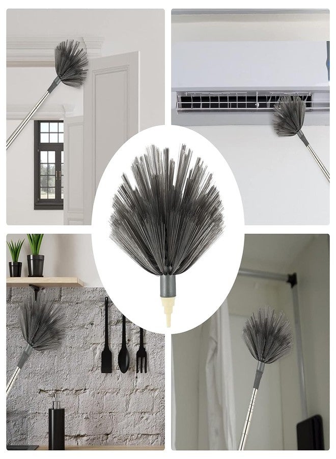 SWAMINE Microfiber Duster 7 Pcs Set Feather Duster Cleaning Kit with 100 Inches Extension Pole, Reusable Bendable Cobweb Dusters for Cleaning Ceiling Fan, Car, Computer, Blinds, Furniture - Image 4